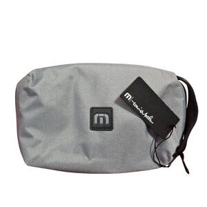 Travis Mathew Golf Approach Toiletry Case Gray Dopp Kit‎ Travel Pouch Bag New